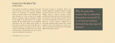 Wide screenshot of typography page